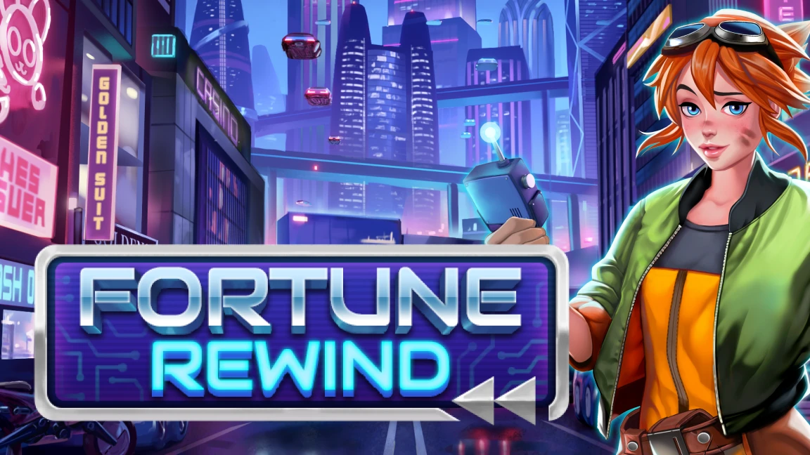 The promotional header for Fortune Rewind, an online slot game on Betty.ca.