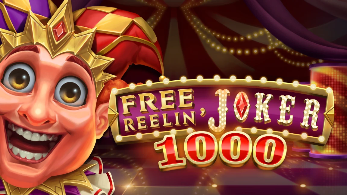 The promotional header for Free Reelin' Joker 1000, an online slot game on Betty.ca.