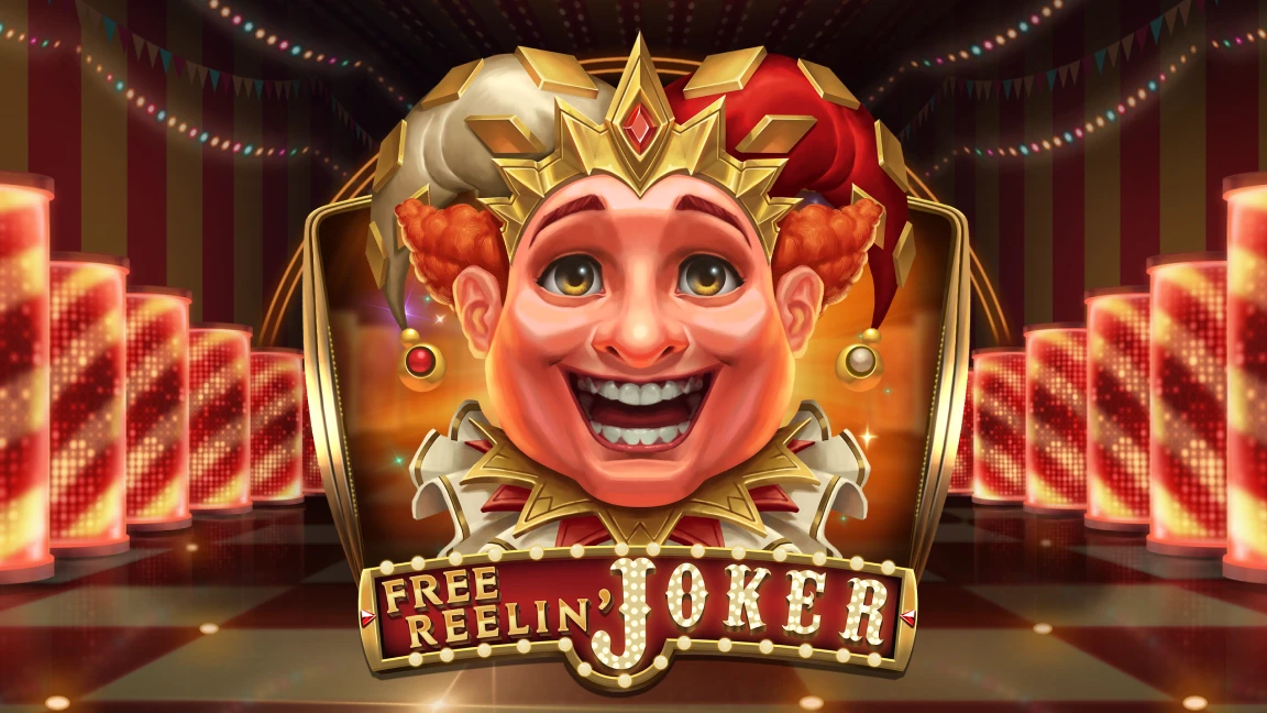 The promotional header for Free Reelin' Joker, an online slot game on Betty.ca.