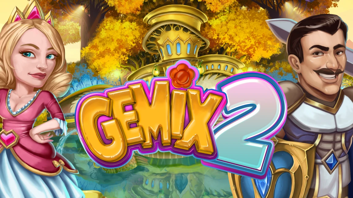 The promotional header for Gemix 2, an online slot game on Betty.ca.