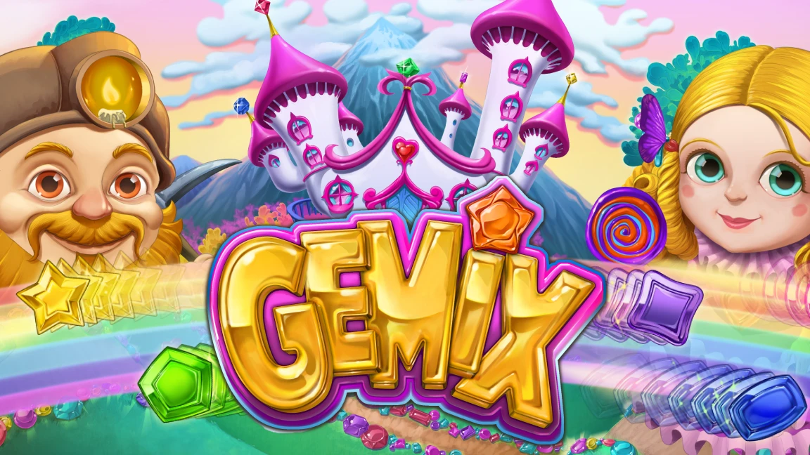 The promotional header for Gemix, an online slot game on Betty.ca.