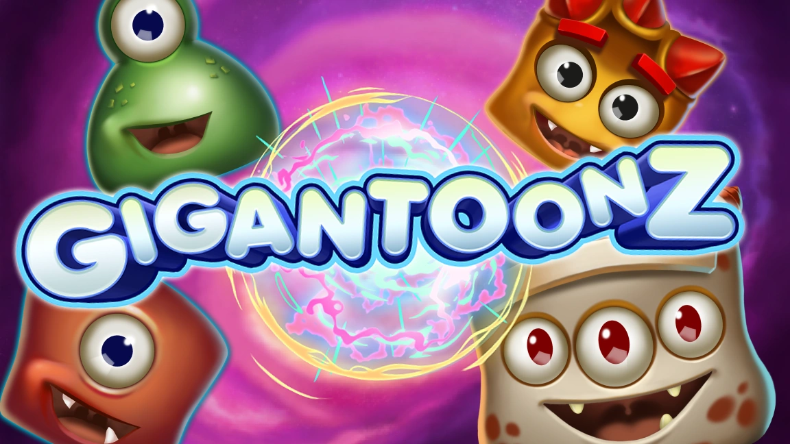 The promotional header for Gigantoonz, an online slot game on Betty.ca.