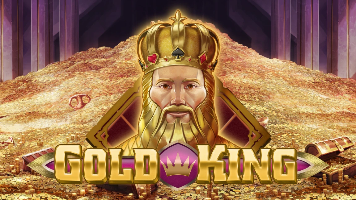 The promotional header for Gold King, an online slot game on Betty.ca.