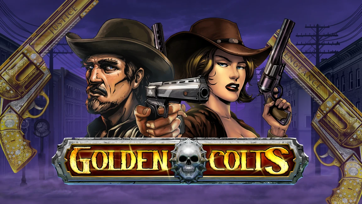 The promotional header for Golden Colts, an online slot game on Betty.ca.