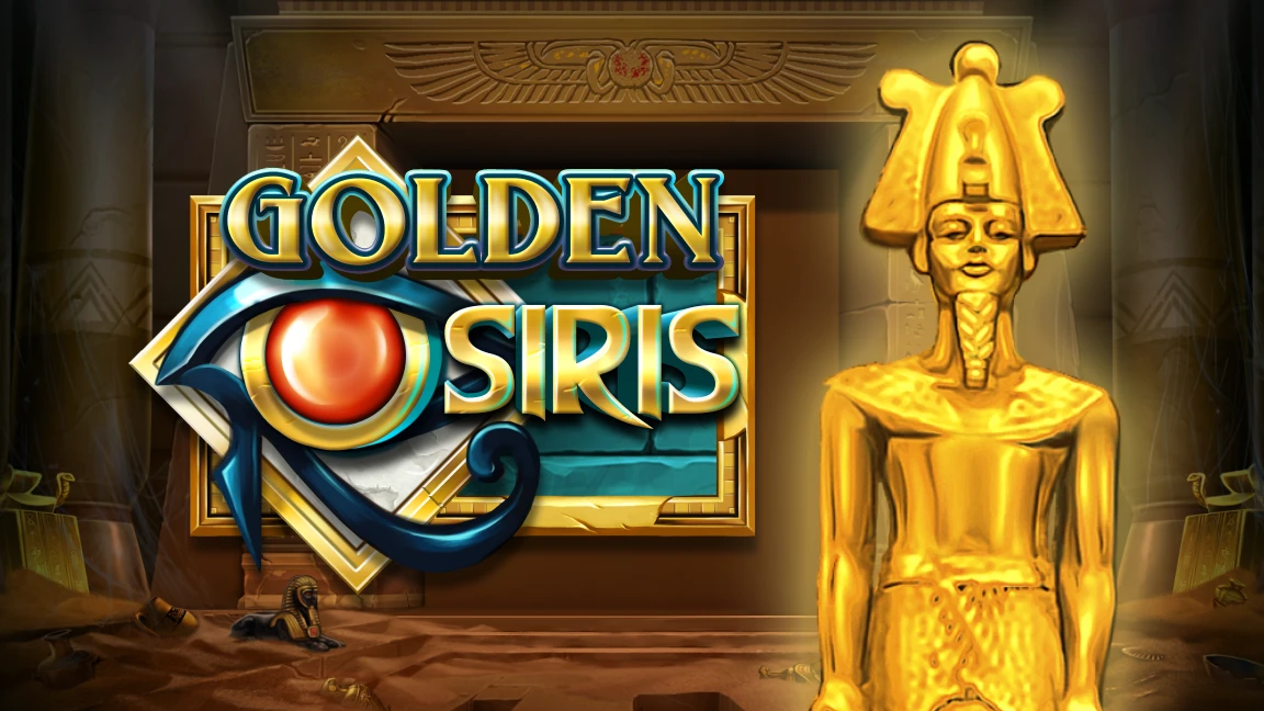 The promotional header for Golden Osiris, an online slot game on Betty.ca.