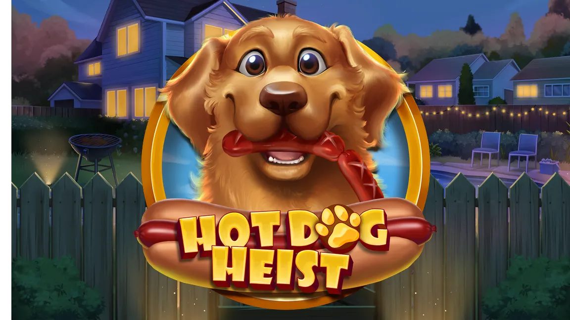 The promotional header for Hot Dog Heist, an online slot game on Betty.ca.