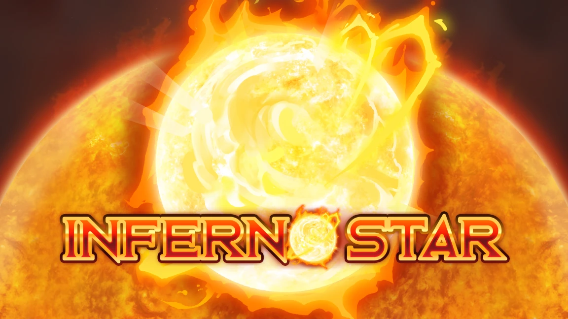The promotional header for Inferno Star, an online slot game on Betty.ca.