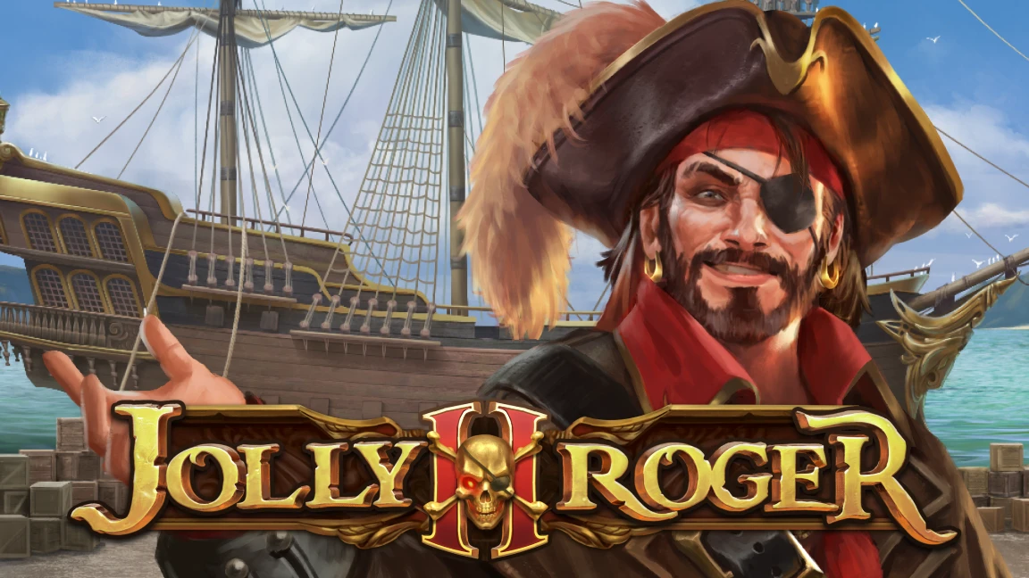 The promotional header for Jolly Roger, an online slot game on Betty.ca.