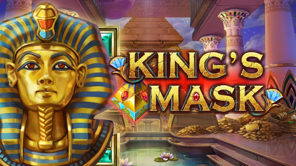 The promotional header for King's Mask, an online slot game on Betty.ca.