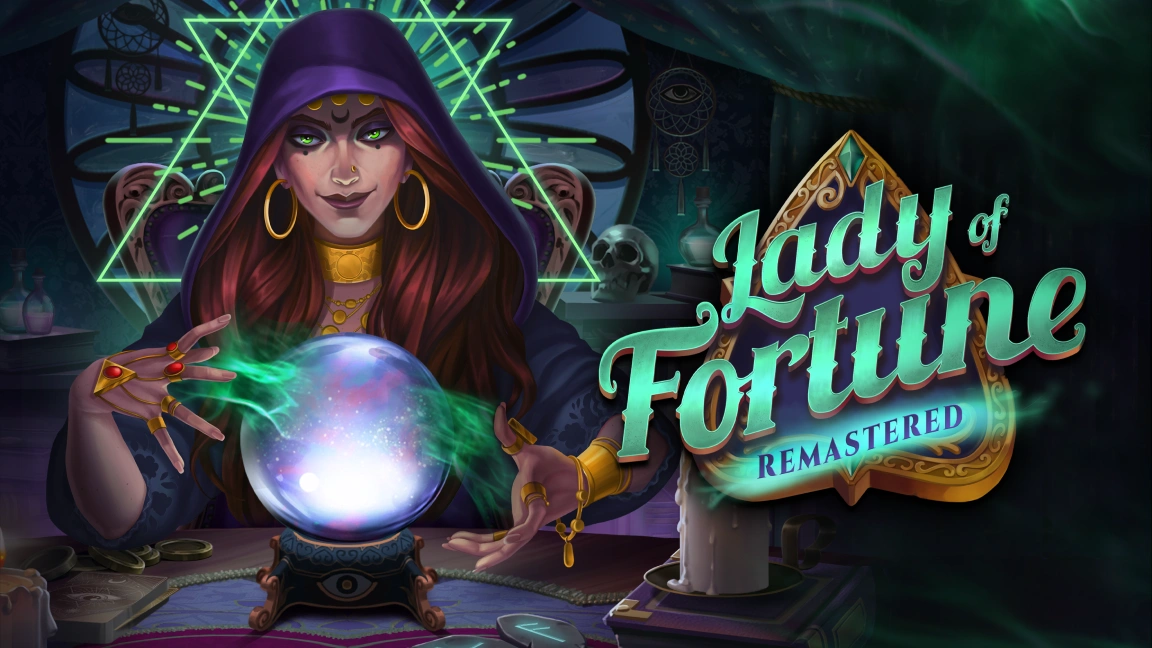 The promotional header for Lady of Fortune Remastered, an online slot game on Betty.ca.