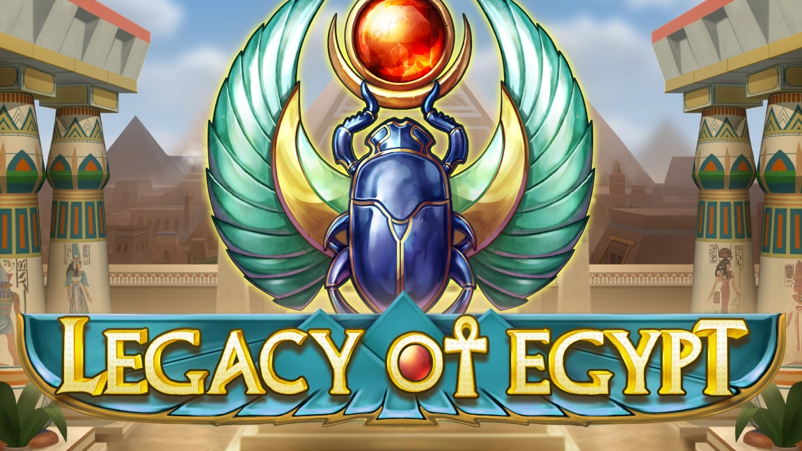 The promotional header for Legacy of Egypt, an online slot game on Betty.ca.
