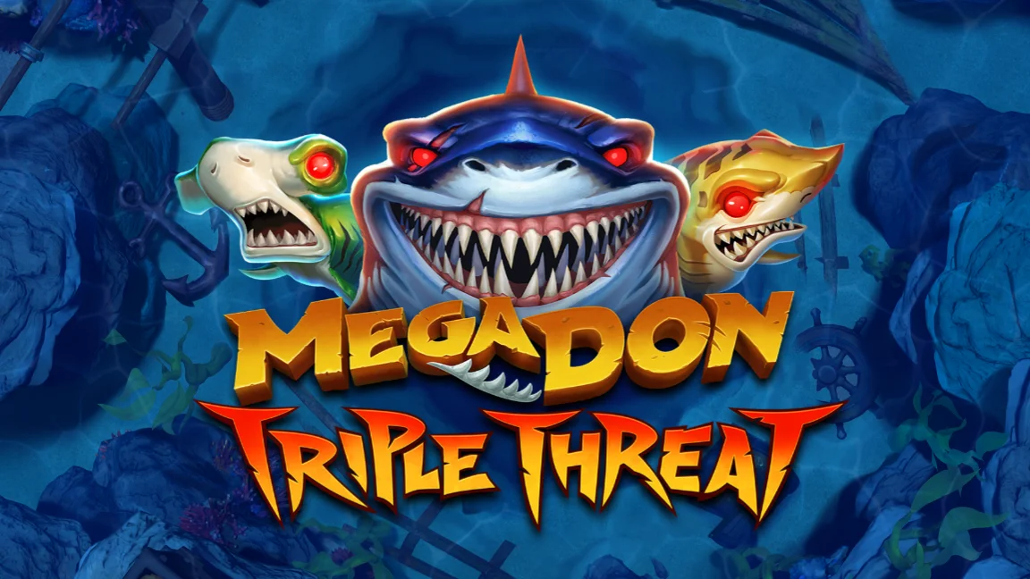 The promotional header for Mega Don Triple Threat, an online slot game on Betty.ca.