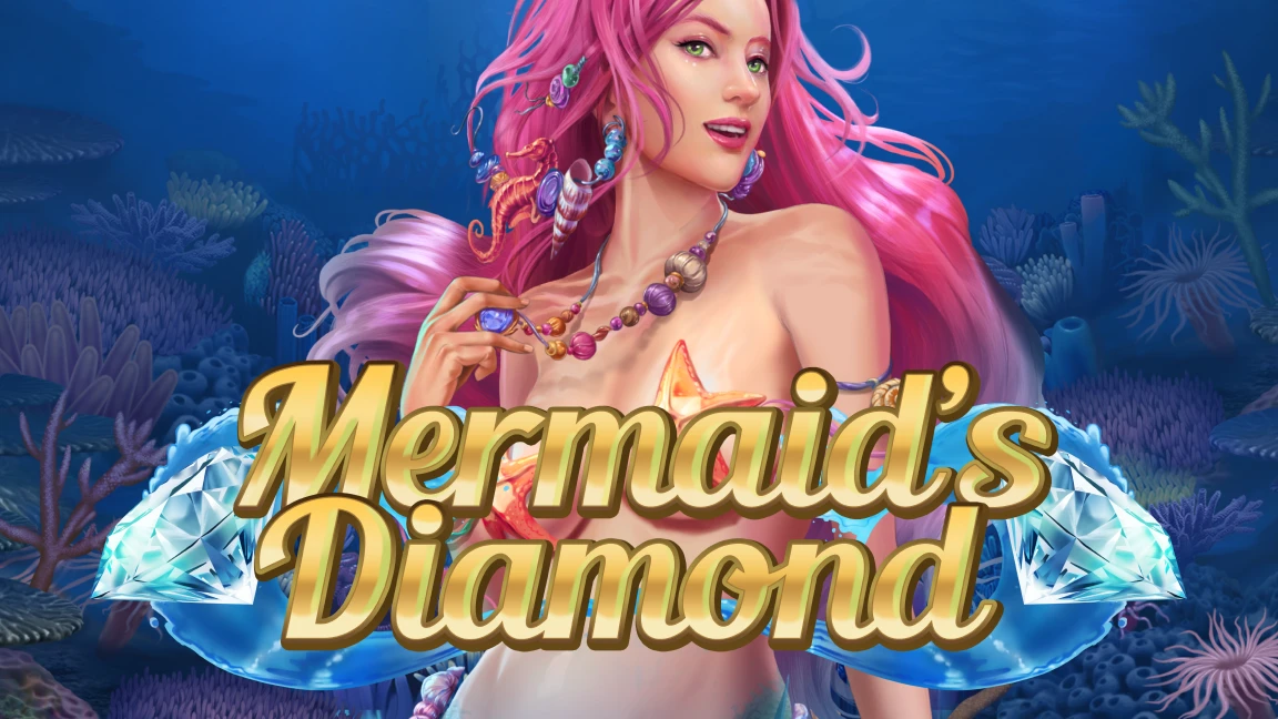 The promotional header for Mermaid's Diamond, an online slot game on Betty.ca.
