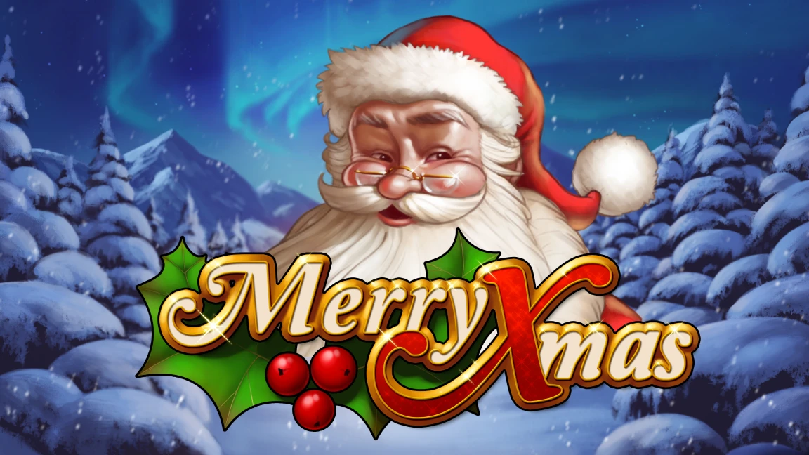 The promotional header for Merry Xmas, an online slot game on Betty.ca.