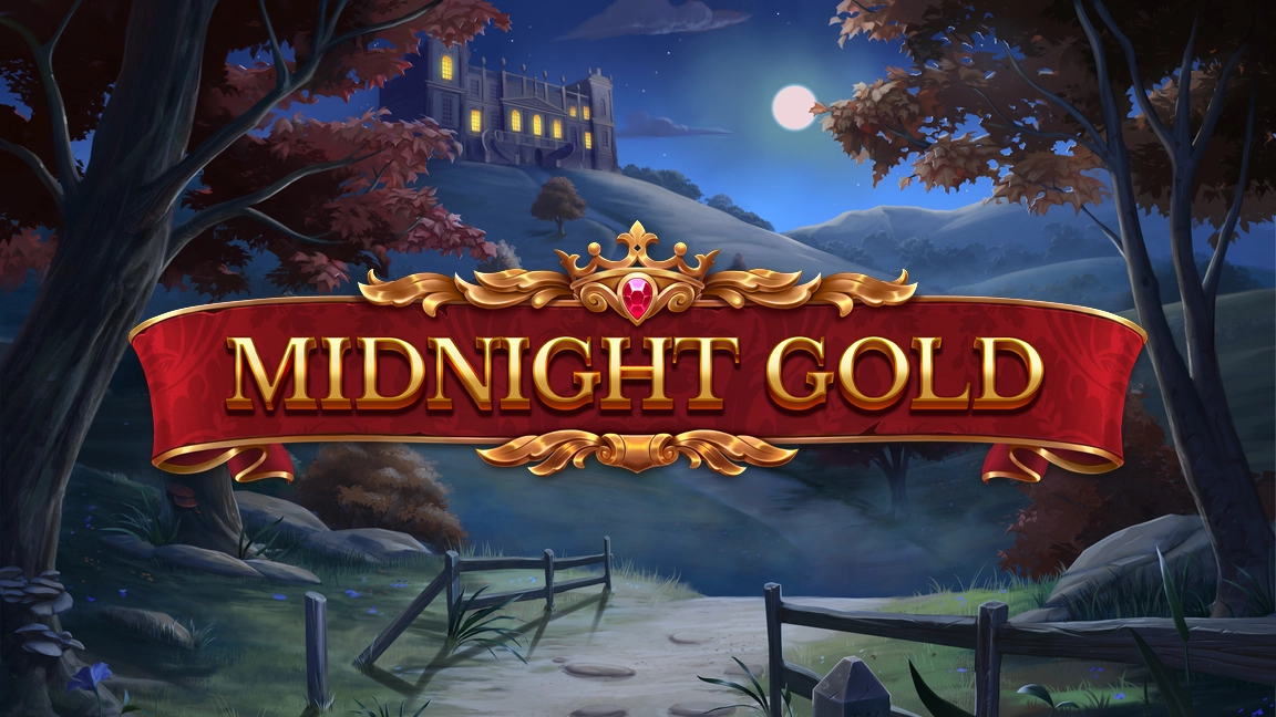 The promotional header for Midnight Gold, an online slot game on Betty.ca.