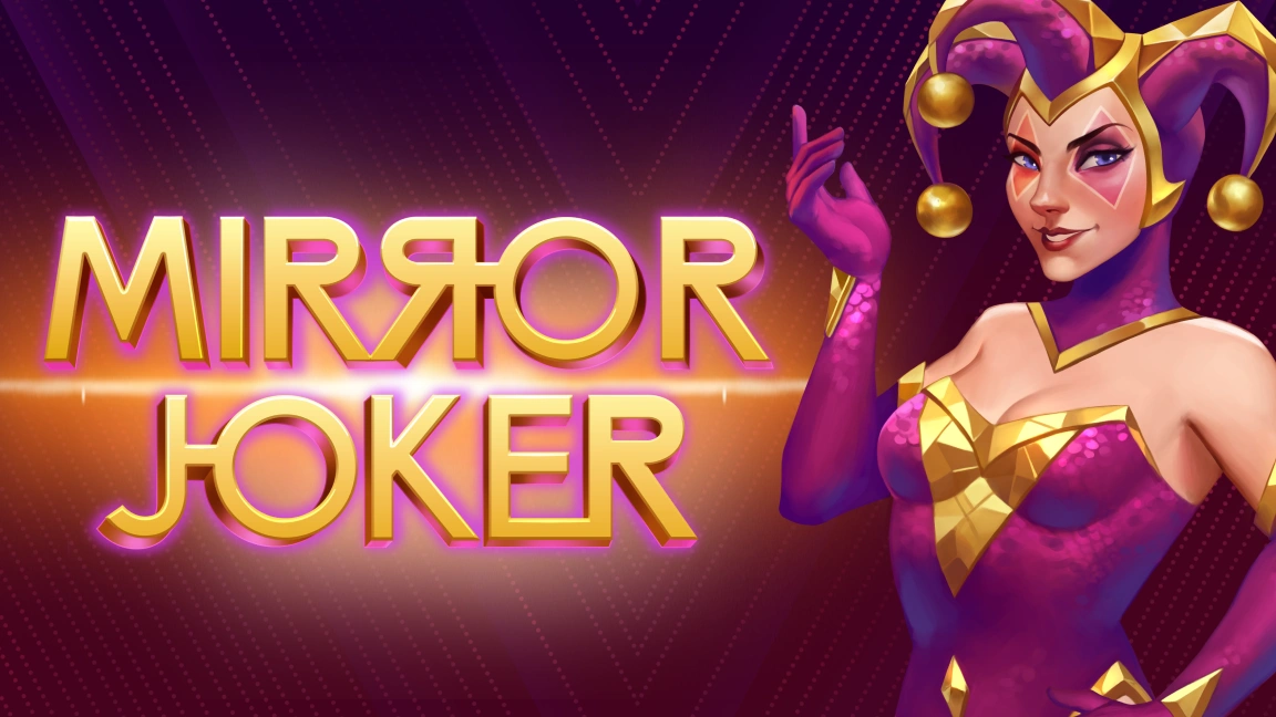 The promotional header for Mirror Joker, an online slot game on Betty.ca.