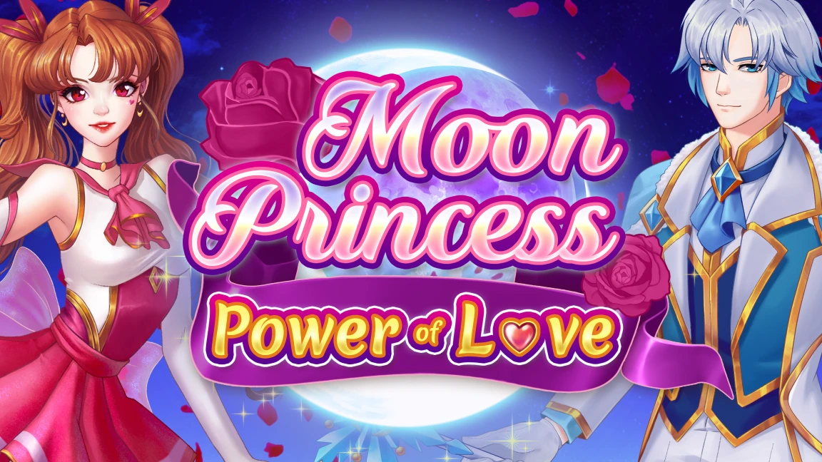 The promotional header for Moon Princess Power of Love, an online slot game on Betty.ca.