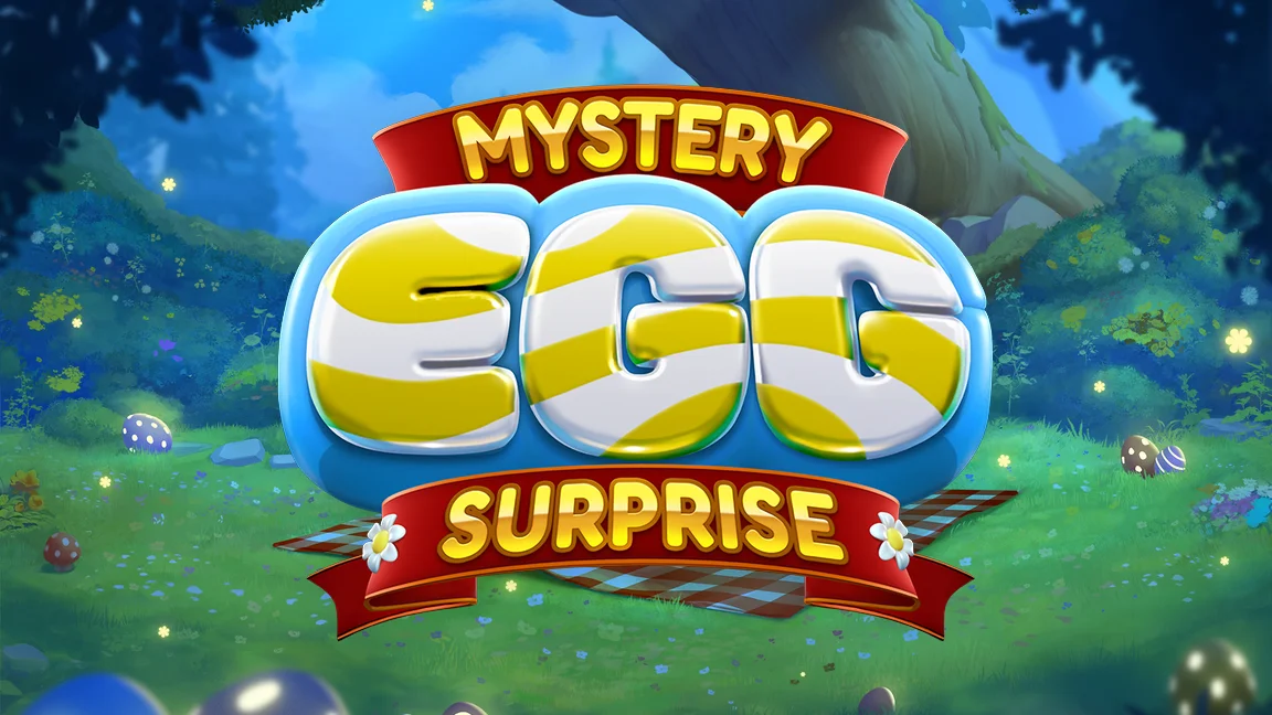 The promotional header for Mystery Egg Surprise, an online slot game on Betty.ca.