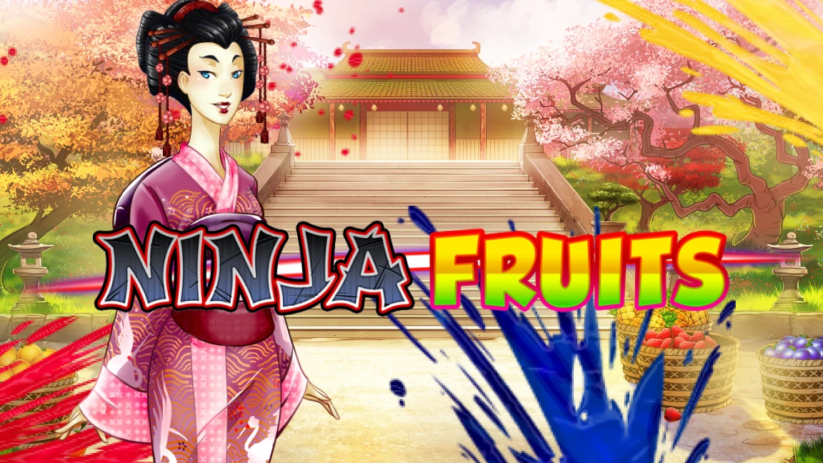 The promotional header for Ninja Fruits, an online slot game on Betty.ca.