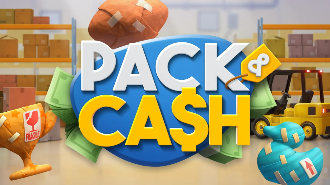 The promotional header for Pack & Cash, an online slot game on Betty.ca.