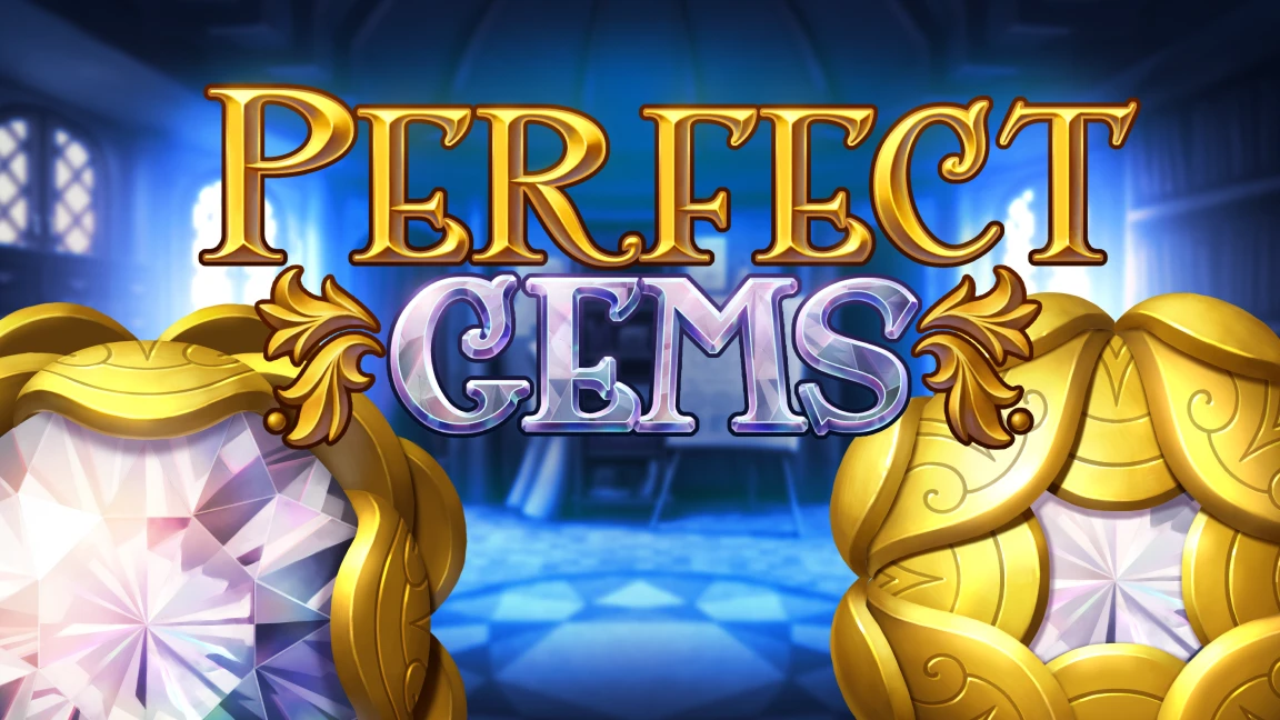 The promotional header for Perfect Gems, an online slot game on Betty.ca.
