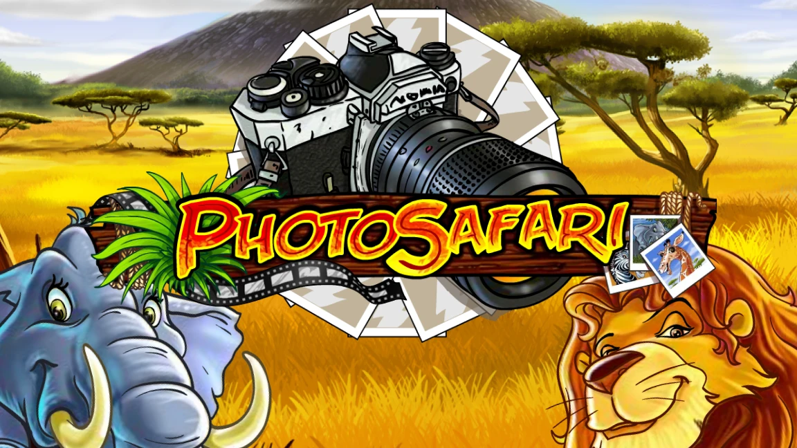 The promotional header for Photo Safari, an online slot game on Betty.ca.