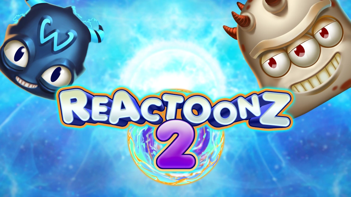 The promotional header for Reactoonz 2, an online slot game on Betty.ca.