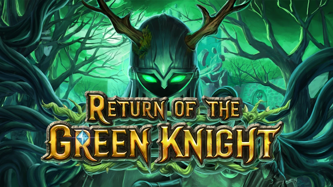 The promotional header for Return of The Green Knight, an online slot game on Betty.ca.