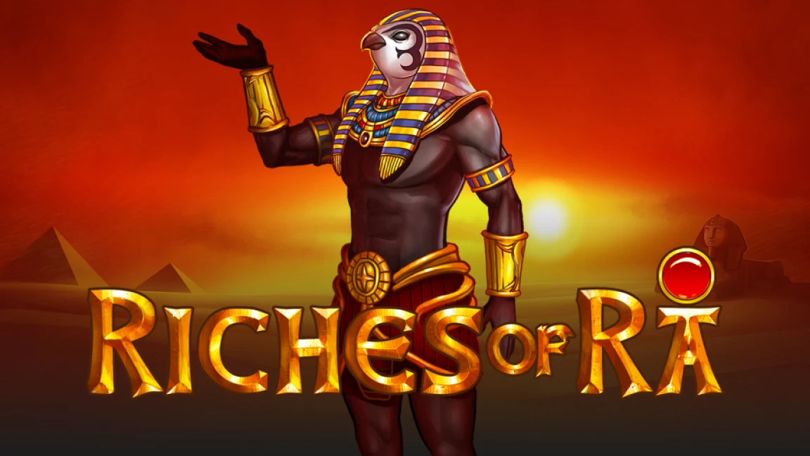 The promotional header for Riches of RA, an online slot game on Betty.ca.