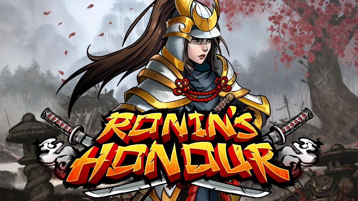 The promotional header for Ronin's Honour, an online slot game on Betty.ca.