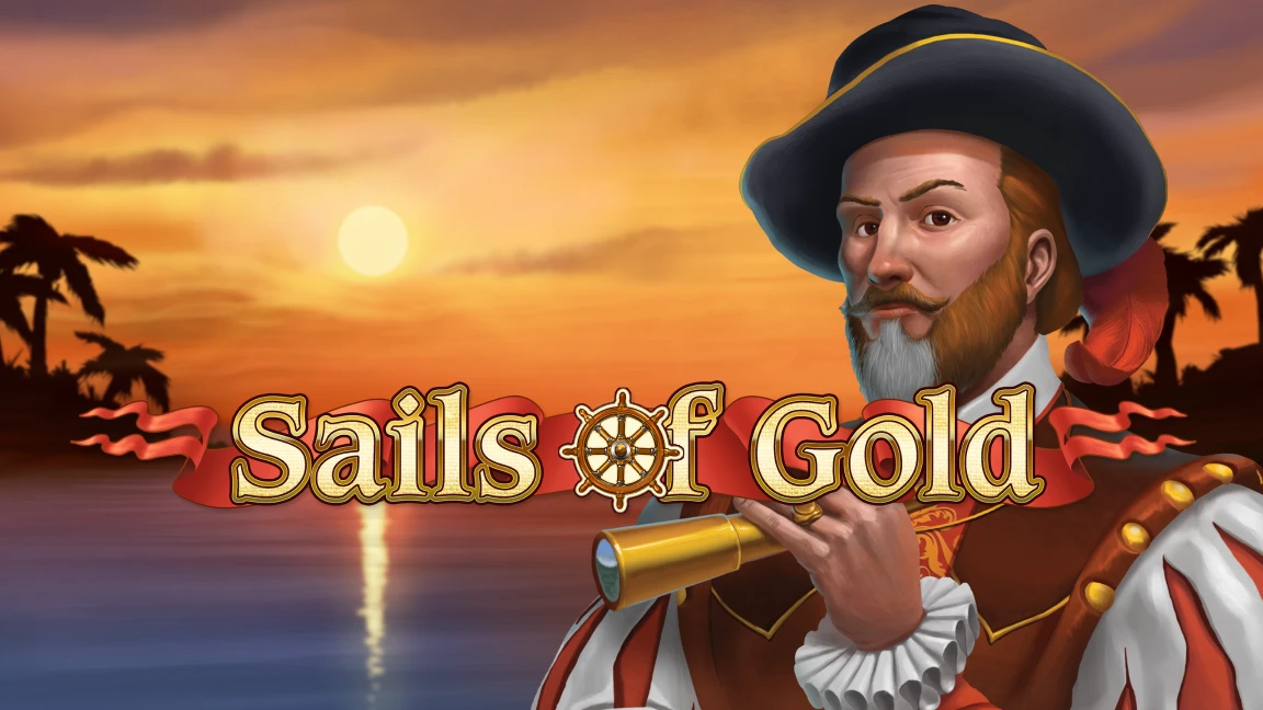 The promotional header for Sails of Gold, an online slot game on Betty.ca.
