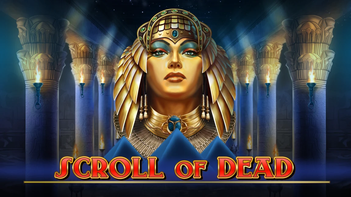 The promotional header for Scroll of Dead, an online slot game on Betty.ca.