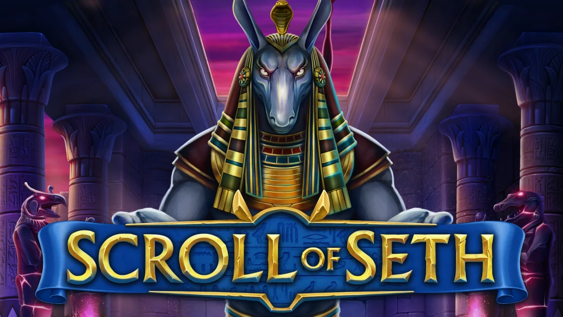 The promotional header for Scroll of Seth, an online slot game on Betty.ca.