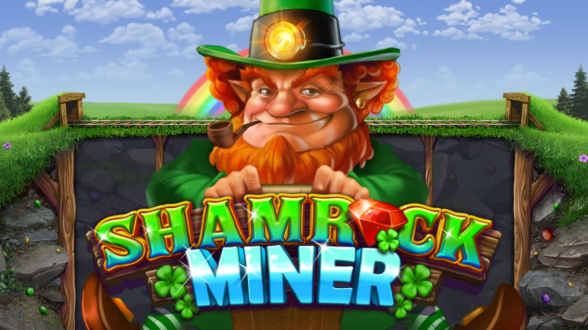 The promotional header for Shamrock Miner, an online slot game on Betty.ca.