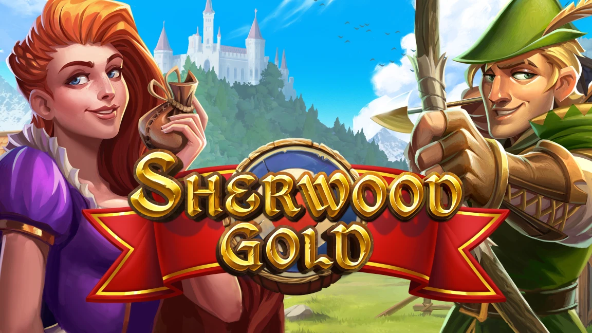 The promotional header for Sherwood Gold, an online slot game on Betty.ca.
