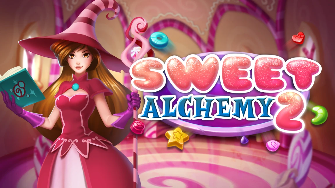 The promotional header for Sweet Alchemy 2, an online slot game on Betty.ca.