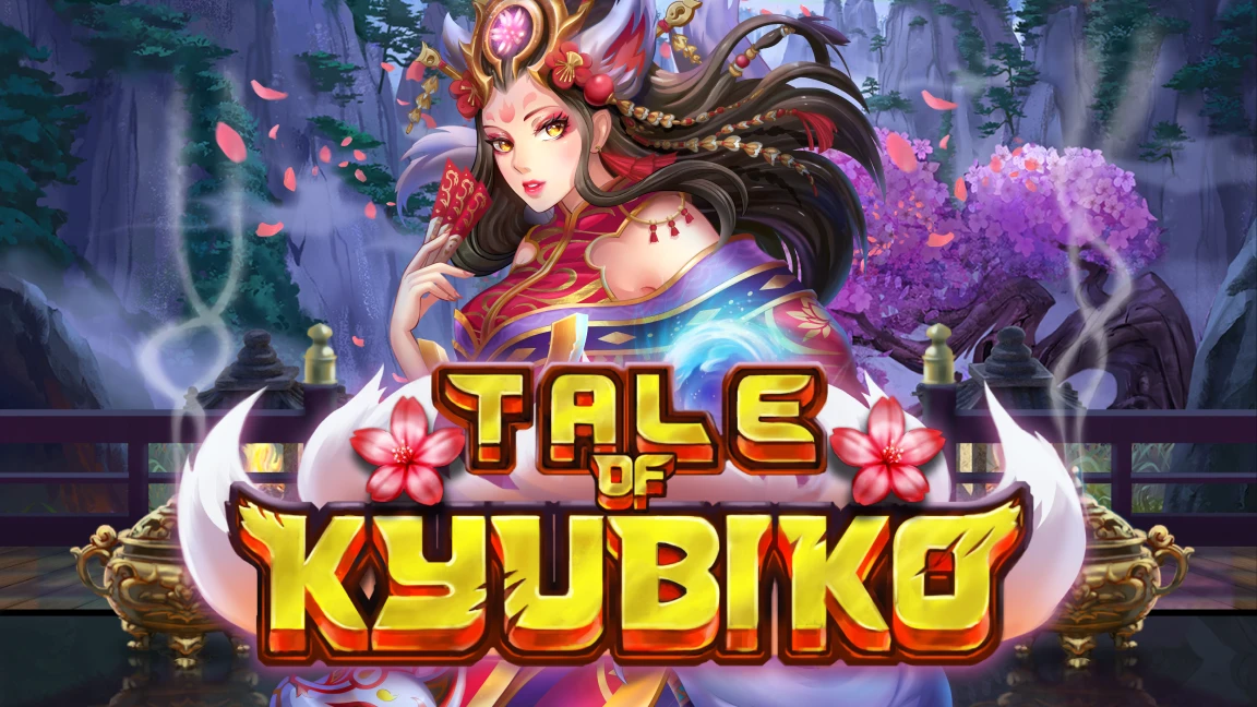 The promotional header for Tale of Kyubiko, an online slot game on Betty.ca.