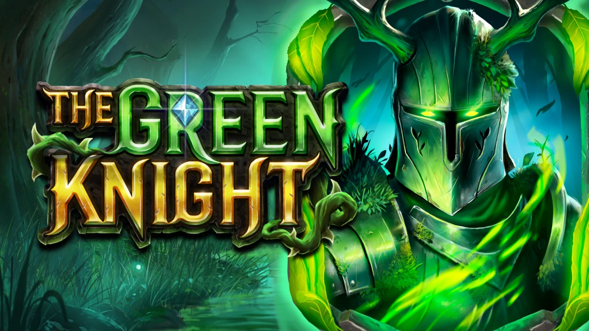 The promotional header for The Green Knight, an online slot game on Betty.ca.