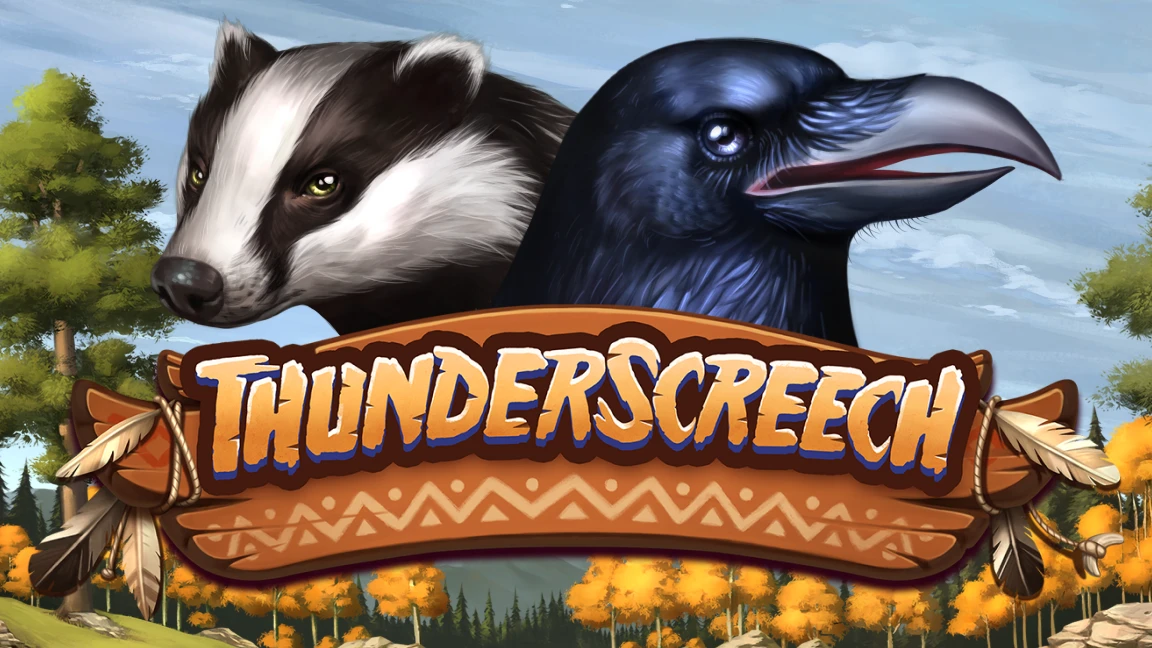 The promotional header for Thunder Screech, an online slot game on Betty.ca.