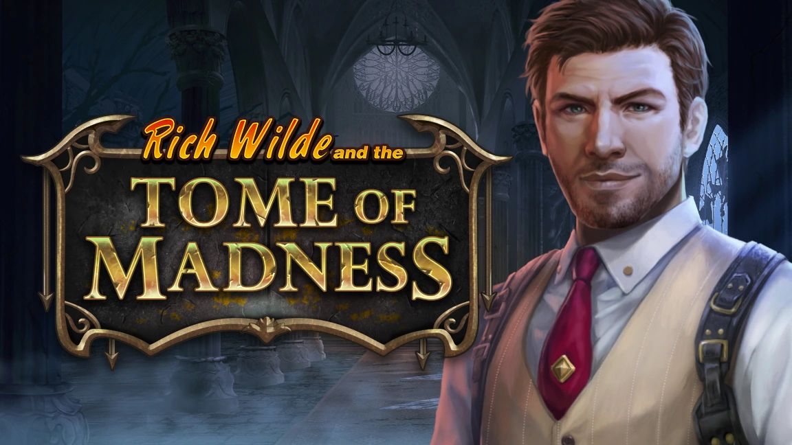The promotional header for Tome of Madness, an online slot game on Betty.ca.
