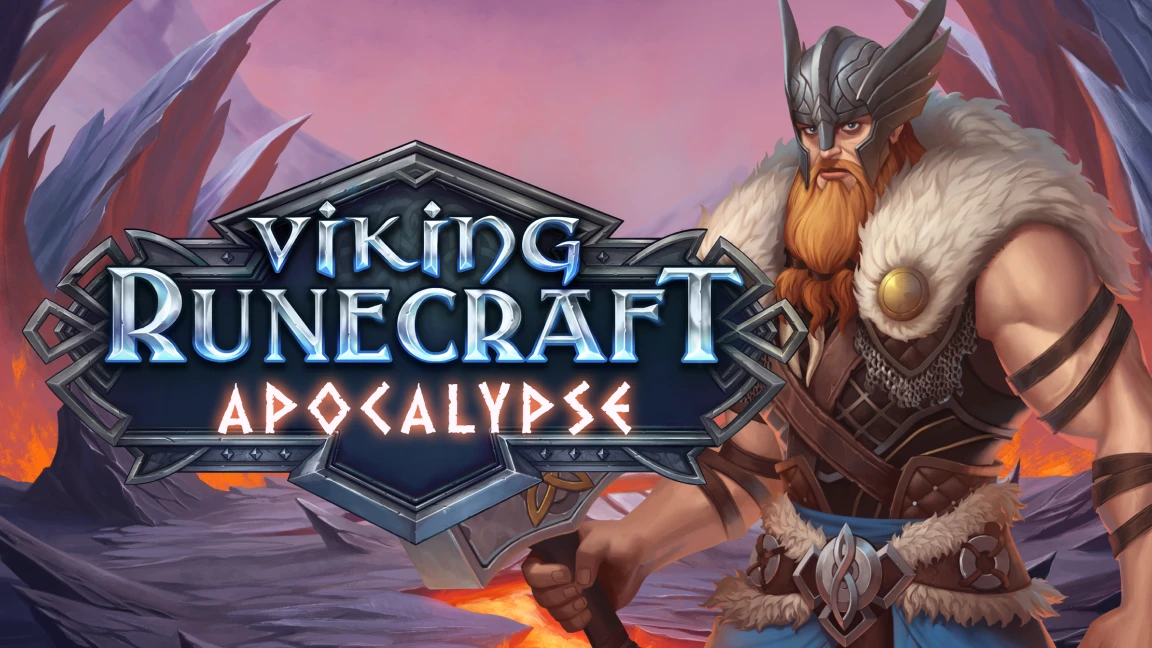 The promotional header for Viking Runecraft: Apocalypse, an online slot game on Betty.ca.