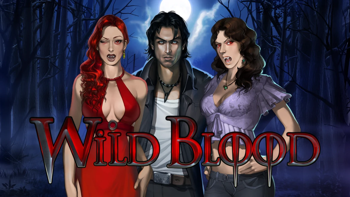 The promotional header for Wild Blood, an online slot game on Betty.ca.
