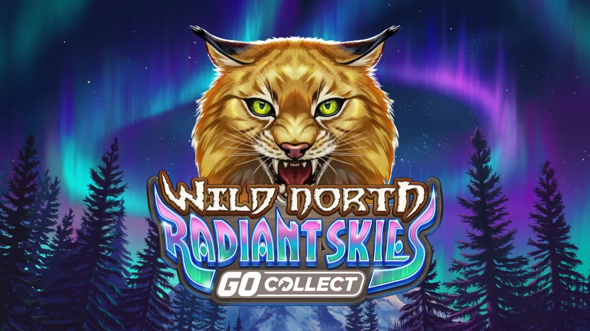 The promotional header for Wild North Radiant Skies GO Collect, an online slot game on Betty.ca.