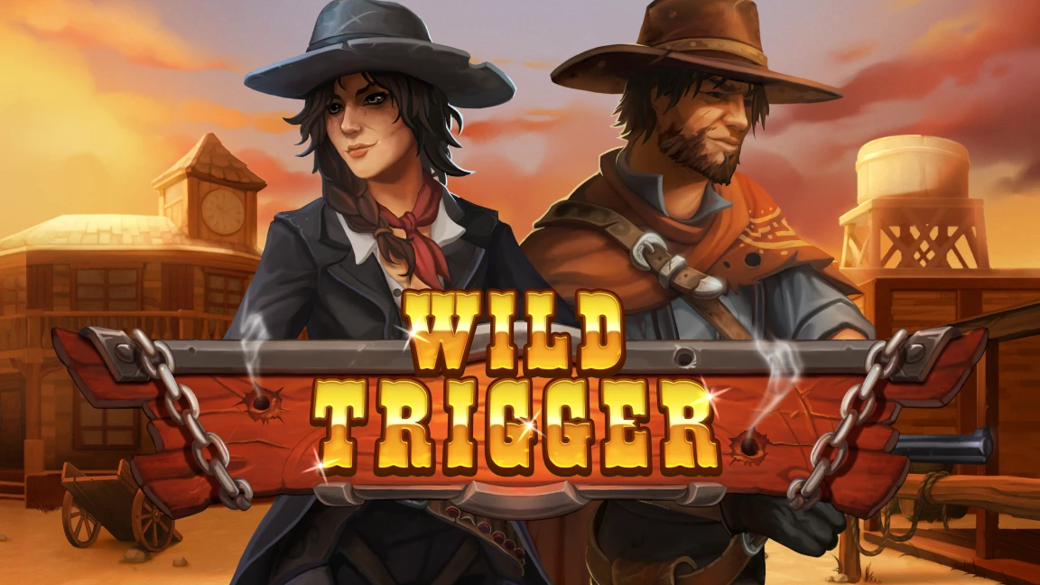 The promotional header for Wild Trigger, an online slot game on Betty.ca.