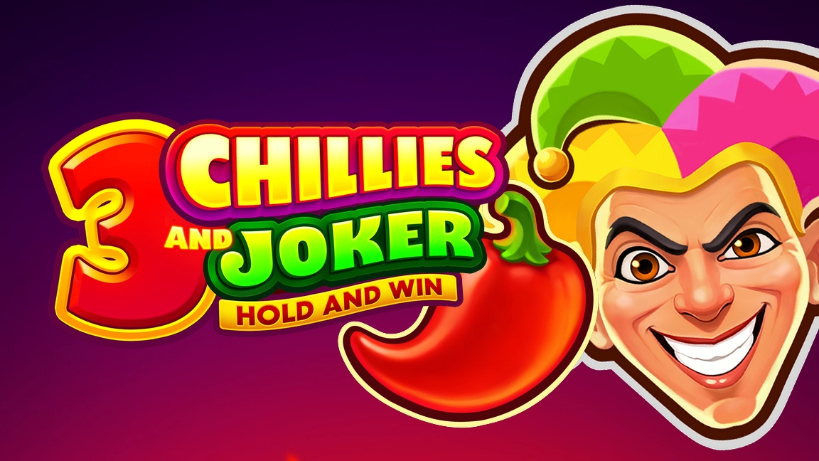 The promotional header for 3 Chillies and Joker: Hold and Win, an online slot game on Betty.ca.