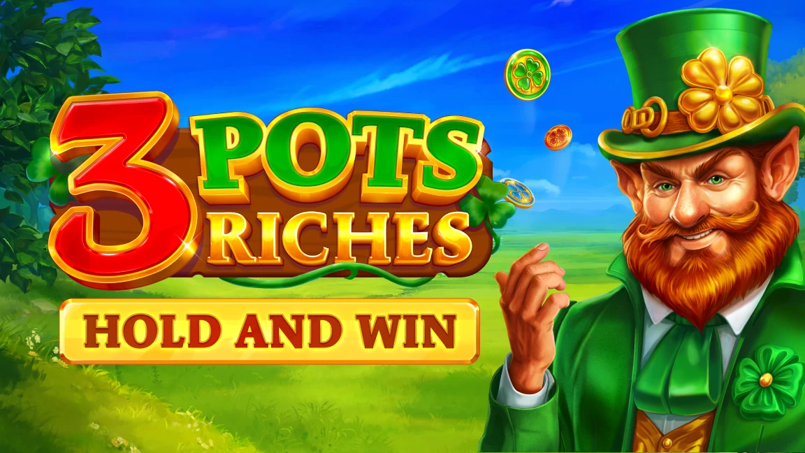 The promotional header for 3 Pots Riches, an online slot game on Betty.ca.