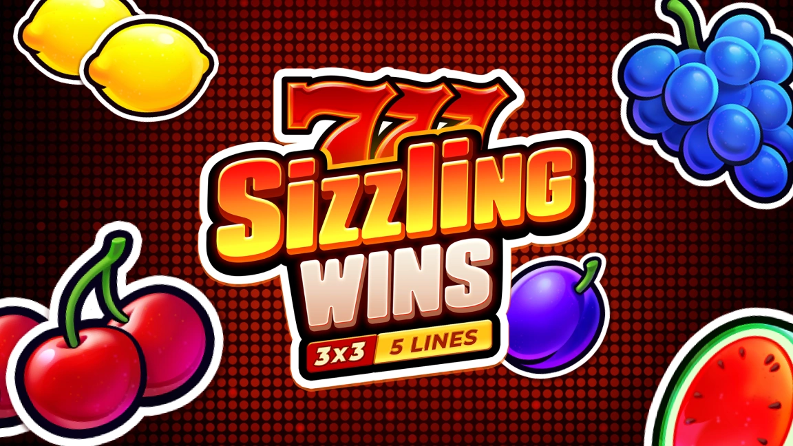 The promotional header for 777 Sizzling Wins, an online slot game on Betty.ca.