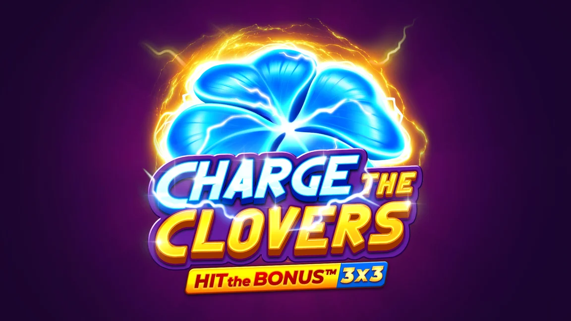 The promotional header for Charge the Clovers: Hit the Bonus, an online slot game on Betty.ca.