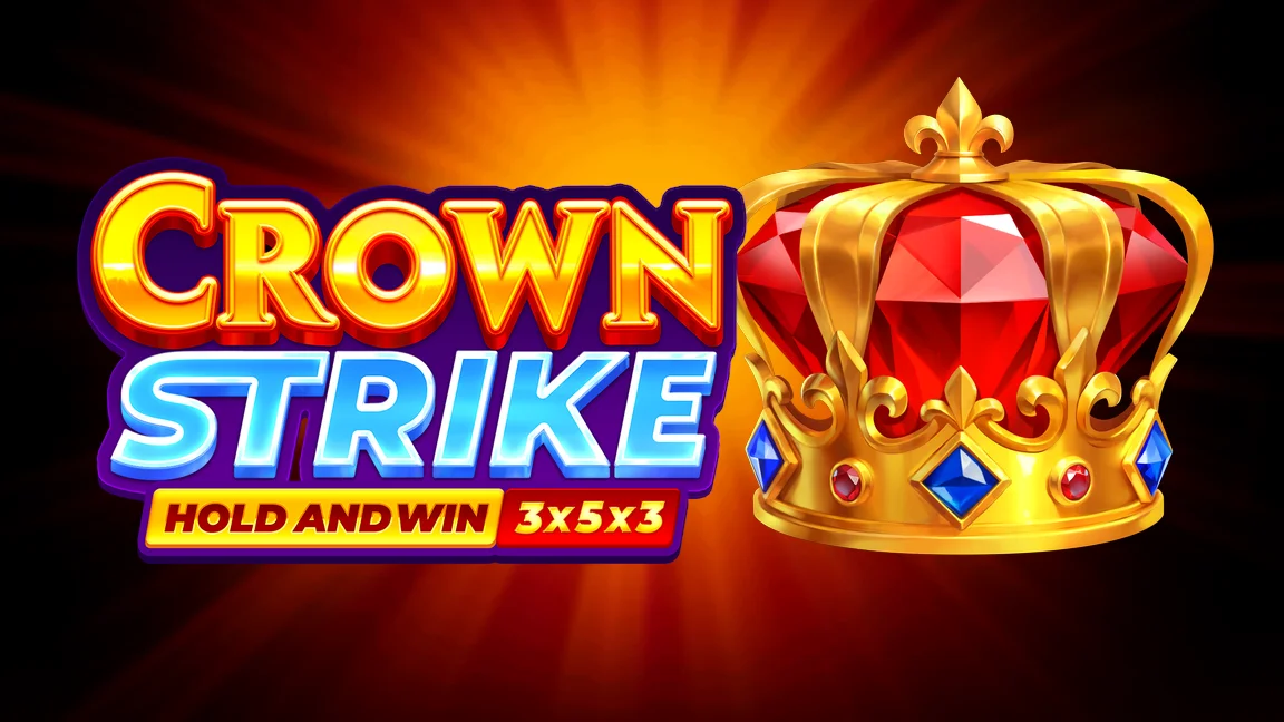 The promotional header for Crown Strike: Hold and Win, an online slot game on Betty.ca.