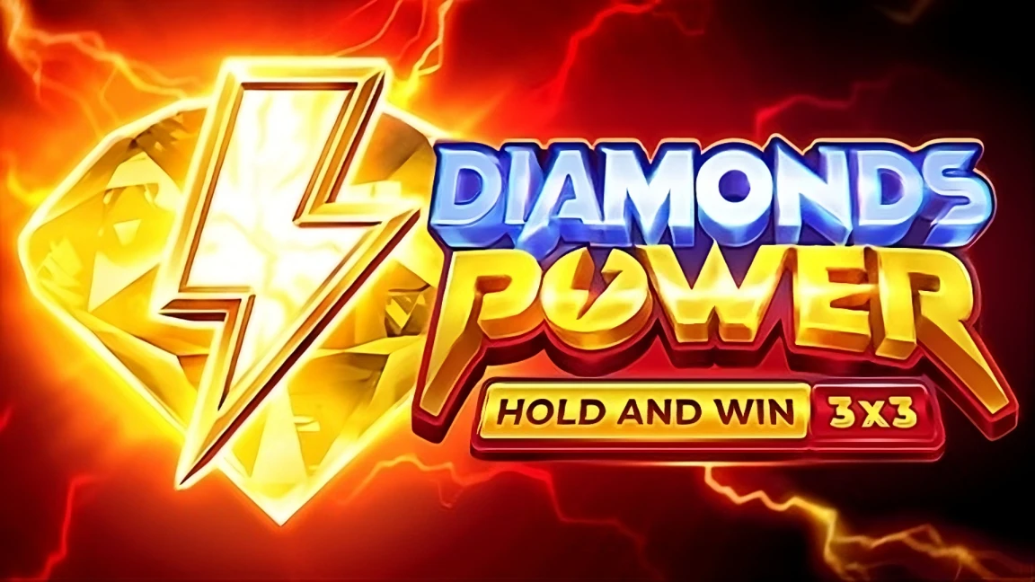 The promotional header for Diamonds Power: Hold and Win, an online slot game on Betty.ca.